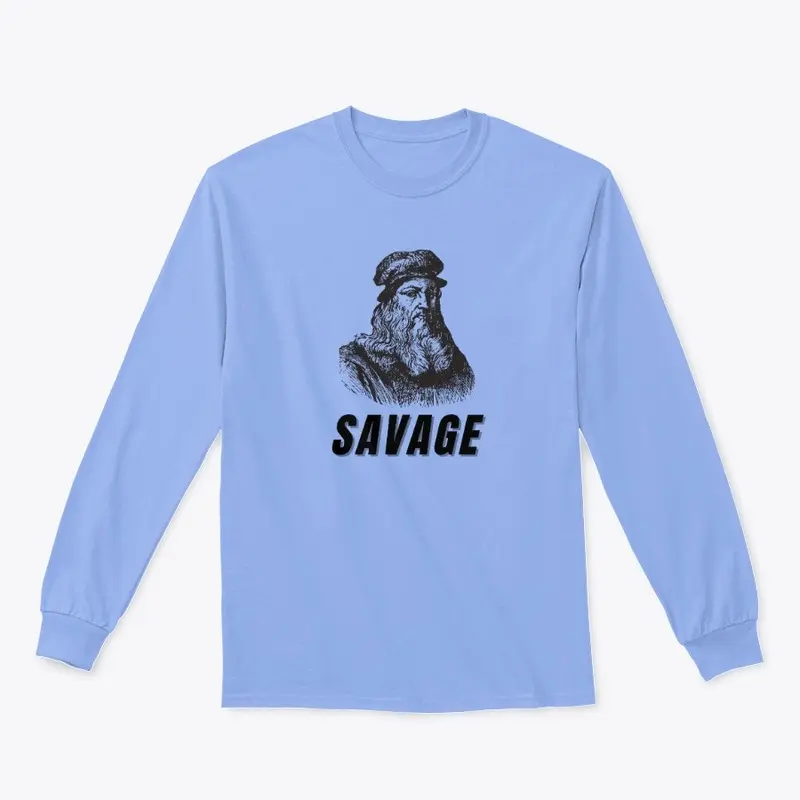 Leonardo Da Vinci Savage Long Sleeve Tee